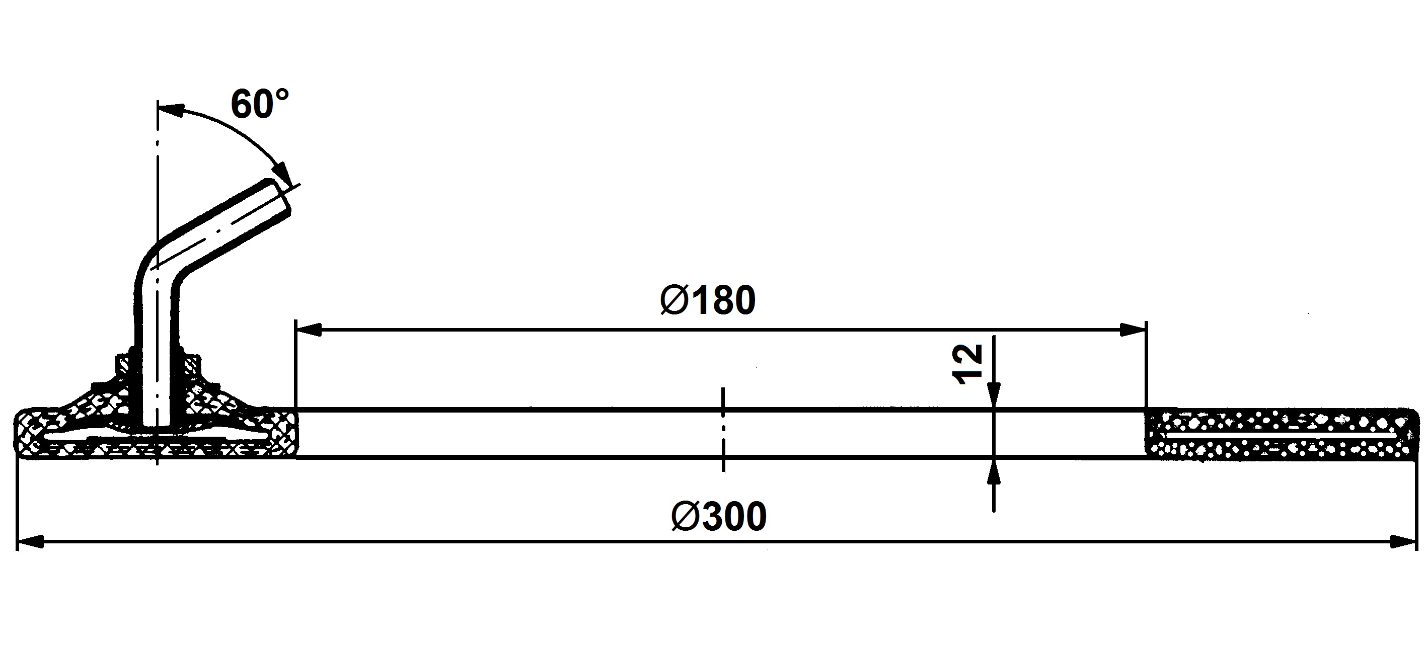 Flat clutch tube 300/180x12